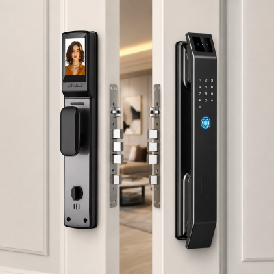 Розумний дверний замок LOCK97 з 3D Face ID, відбитком пальця, камерою, Wi-Fi та мобільним додатком