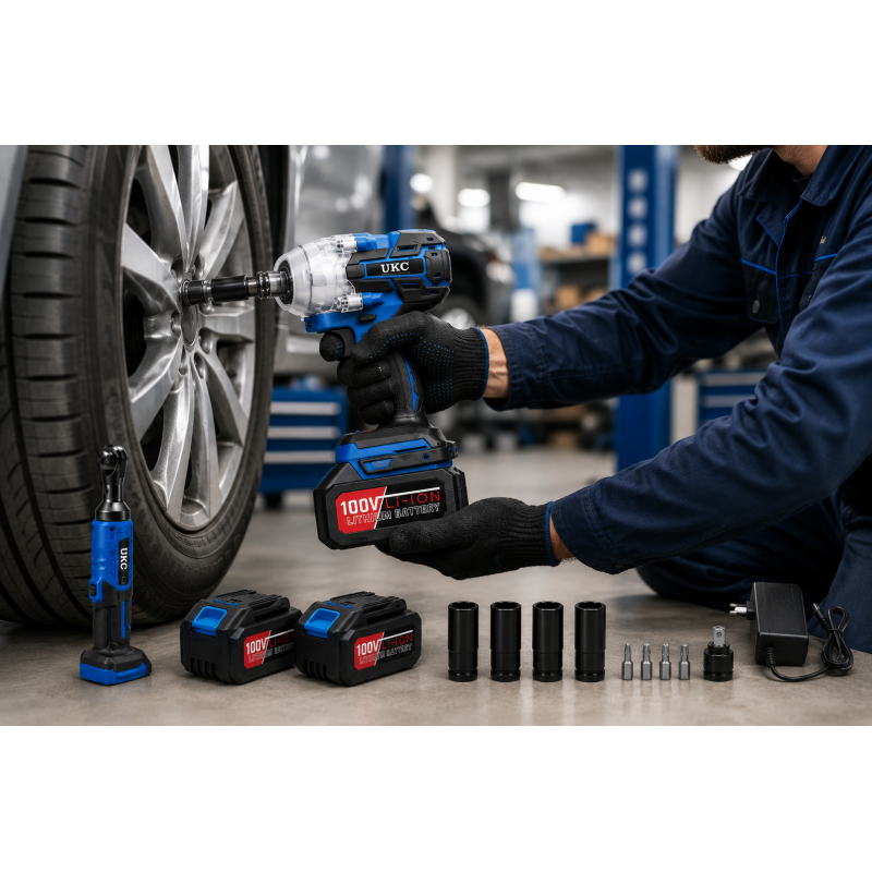 Електротрешітка Гайковерт 2 in 1 tools / Набір інструментів / Набір акумуляторного електроінструменту