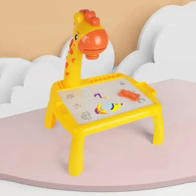 Рожевий Дитячий стіл проектор для малювання з підсвічуванням Projector Painting 24 Деталі