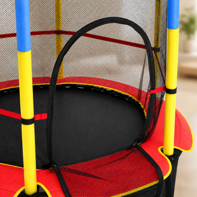 Дитячий батут 140см JumpFit, з сіткою Trampoline-04 / Батут 6 опор, внутрішня сітка Дитячий батут 140см JumpFit, з сіткою Trampoline-04 / Батут 6 опор, внутрішня сітка