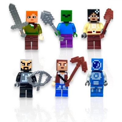 Дитячий конструктор Minecraft "Млин з річкою", Магнітний конструктор Майнкрафт, 267 блоків