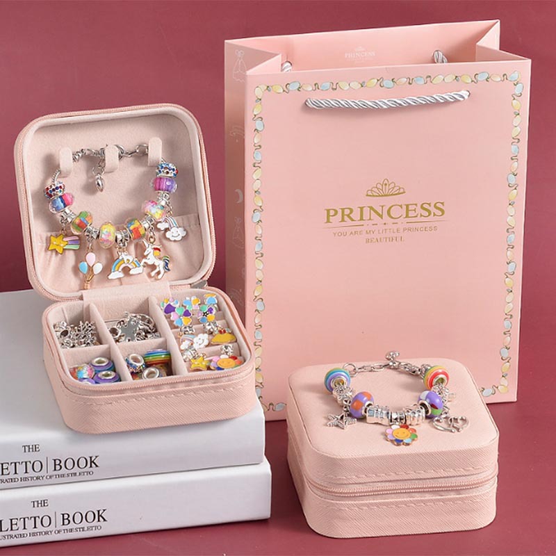 Дитячий набір для рукоділля, плетіння намиста та браслети PRINCESS
