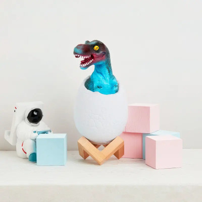 Дитячий світильник SUNROZ 3D Dinosaur Lamp лампа-нічник "Динозаврик у яйці" з пультом ДУ
