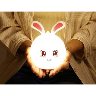 Дитячий силіконовий нічник 3DTOYSLAMP Кролик