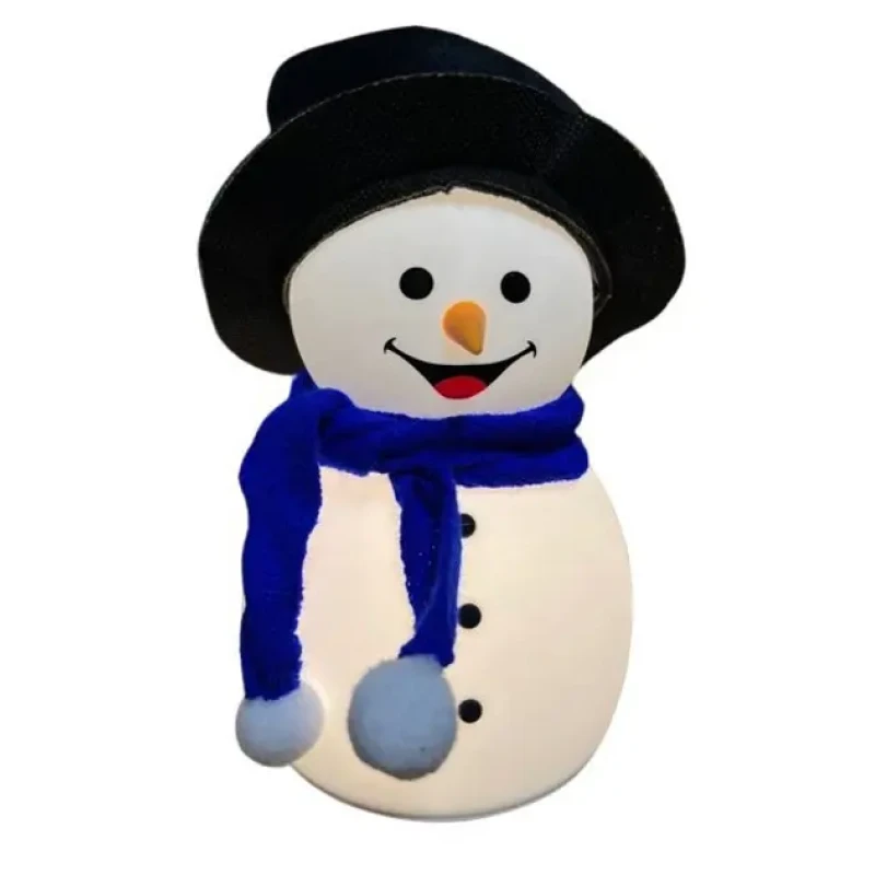 Дитячий силіконовий нічник Сніговик Snowman LJC-118 світильник акумуляторний іграшка для сну