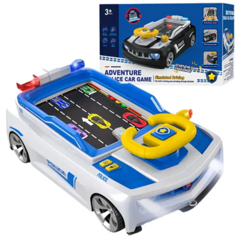 Дитячий симулятор водіння / Ігровий гоночний симулятор Adventure Racing Car Блакитний