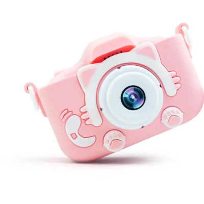 Дитячий цифровий фотоапарат Smart Kids Kitty з 2" екраном 20Мп у силіконовому чохлі "Кішечка" із вбудованими іграми