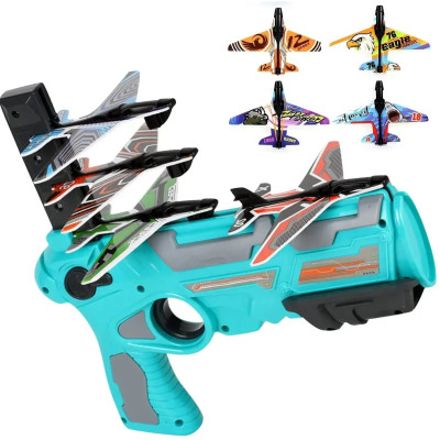 Дитячий іграшковий пістолет катапульта з літачками Air Battle