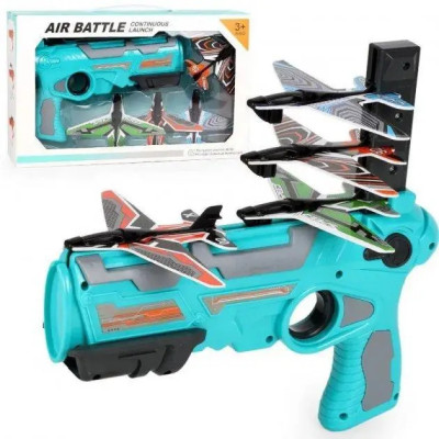 Дитячий іграшковий пістолет катапульта з літачками Air Battle Дитячий іграшковий пістолет катапульта з літачками Air Battle