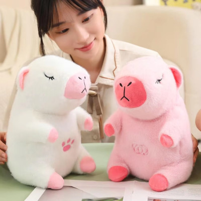 Інтерактивна дихаюча Капібара Snuggle Pulse CapyBuddy 30 см м'яка плюшева іграшка