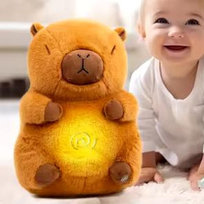 Інтерактивна дихаюча Капібара Snuggle Pulse CapyBuddy 30 см м'яка плюшева іграшка