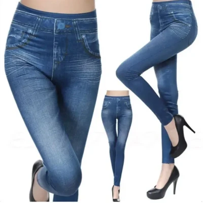 Джегінси Сині Slim 'N Lift Caresse Jeans Джинсові штани Size S/М