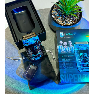 Електробритва VGR V-352 шейвер, подвійне лезо, IPX5, LED Display