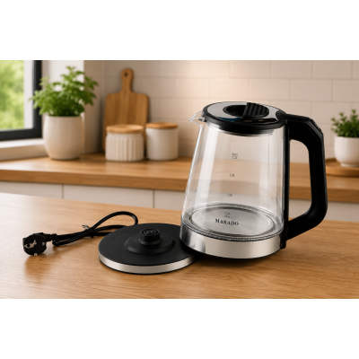 Електрочайник Marado MA-0610 скляний 2.2л 1500W