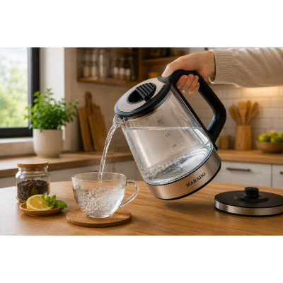 Електрочайник Marado MA-0610 скляний 2.2л 1500W