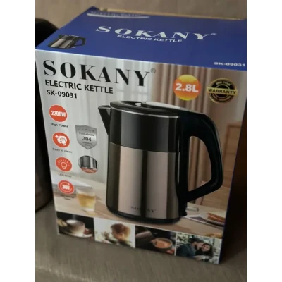 Електрочайник Sokany SK-09031 металевий 2,8 л 2200 Вт