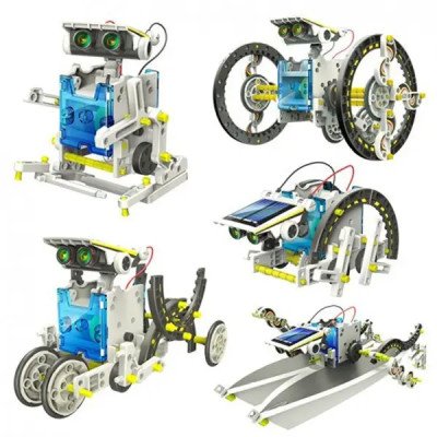 Електронний конструктор робот Solar Robot Original 13 в 1 на сонячних батареях