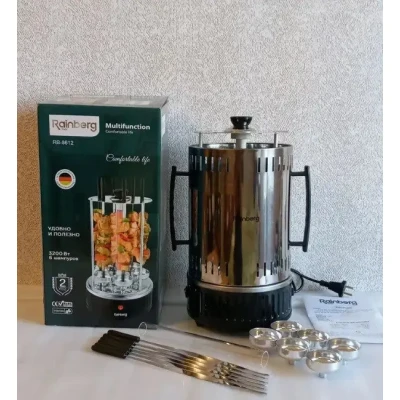 Електрошашличниця Domotec Bbq шашличниця Domotecg MS-7781 1000W