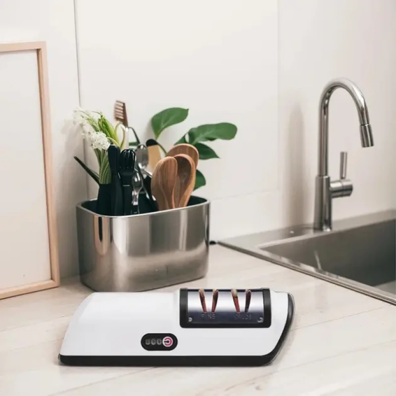 Електроточилка для ножів та ножиць електрична з акумулятором White