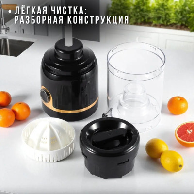 Електричний соковитискач 250 мл 45Вт для цитрусових Domotec MS-613