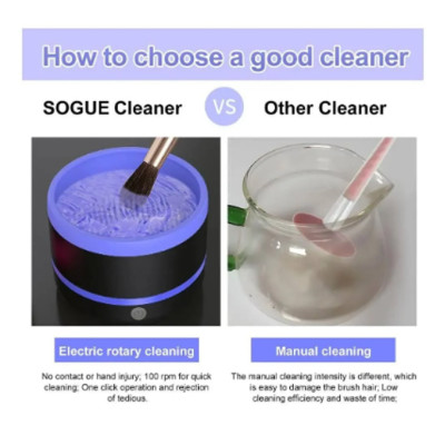 Електричний очисник пензлів для макіяжу Makeup brush cleaner LY-609 інструмент для очищення кистей