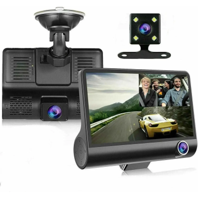 Автомобільний реєстратор 1080P FHD РК-екран 3 камера заднього огляду 170