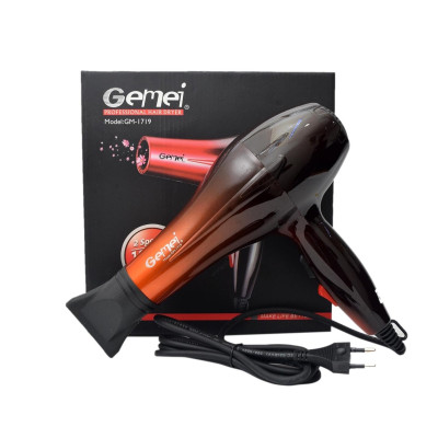 Фен для волосся Hair Dryer Gemei GM-1719 Фен для волосся Hair Dryer Gemei GM-1719