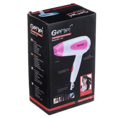 Фен компактний складаний GEMEI GM-1756 1200 Вт