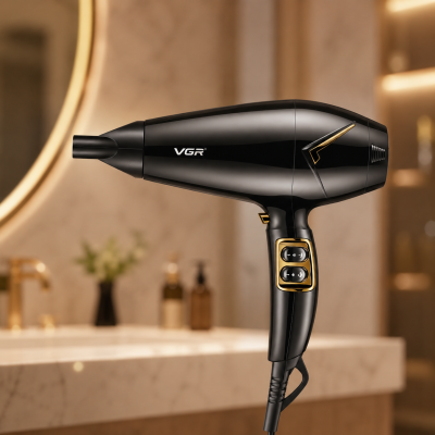 Фен VGR V 423 Black / Фен для сушіння та укладання волосся 2200W / Фен 2 швидкості