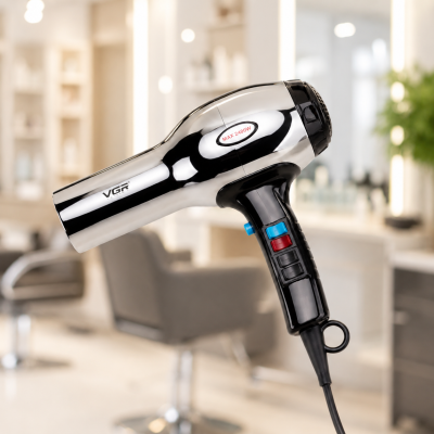 Фен VGR V-465 / Професійний фен Silver / Фен сушіння та укладання волосся 2400Вт