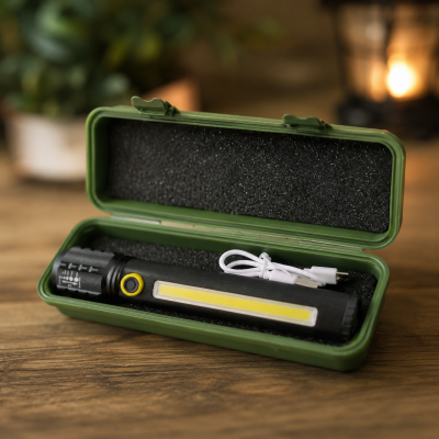 Ліхтарик ручний Bailong BL-C63 USB / Ліхтар потужний алюмінієвий водозахищений з USB / Ліхтар світлодіодний ручний зі зумом Ліхтарик ручний Bailong BL-C63 USB / Ліхтар потужний алюмінієвий водозахищений з USB / Ліхтар світлодіодний ручний зі зумом