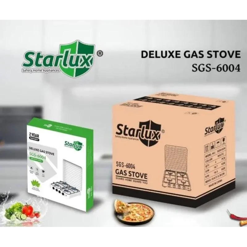 Газова плита STARLUX SGS-6004 на 4 конфорки