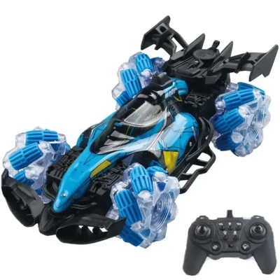 Гоночна машинка на пульті керування з ефектом пари підсвічуванням та звуковими ефектами Гоночна машинка на пульті керування з ефектом пари підсвічуванням та звуковими ефектами