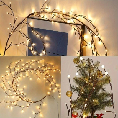 Гірлянда 1,5 м 144 LED, USB, 8 режимів, тепле світло