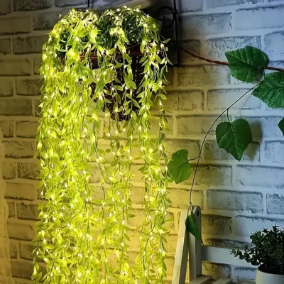 Гірлянда Роса з LED-підсвічуванням "Зелена Верба" ​​2, Тепле світло SF-56