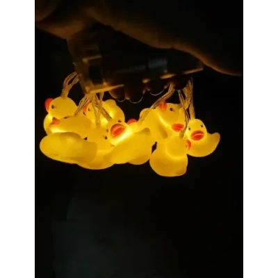 Гірлянда світлодіодна для дитячої кімнати DUCK 1.5 м Гірлянда із 10 пластикових міні-учечок