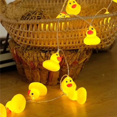 Гірлянда світлодіодна для дитячої кімнати DUCK 1.5 м Гірлянда із 10 пластикових міні-учечок