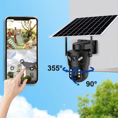 IP камера відеоспостереження RIAS D05 (v380Pro APP) 4G 2 3MP+3MP