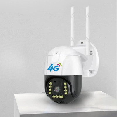 Камера зовнішнього відеоспостереження 4G Sim V380 PRO Вулична відеокамера IP 66 з нічною зйомкою