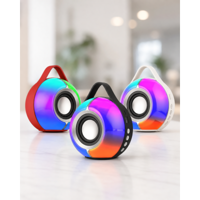 Колонка Bluetooth SY-333 / Акумуляторна колонка з LED підсвічуванням / Акустична колонка переносна