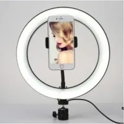 Кільцева лампа RING FILL LIGHT 26С на штативі з тримачем телефону
