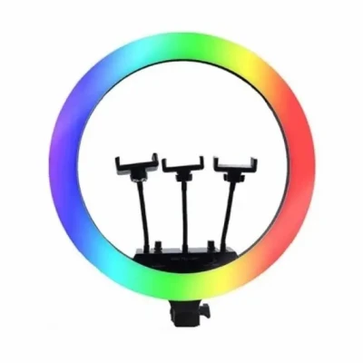Кільцева LED лампа RGB MJ18 45см 3 кріплення Кільцева LED лампа RGB MJ18 45см 3 кріплення