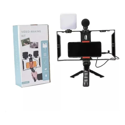 Комплект для блогінгу Video Making Kit AY49X для смартфона з мікрофоном та світлом
