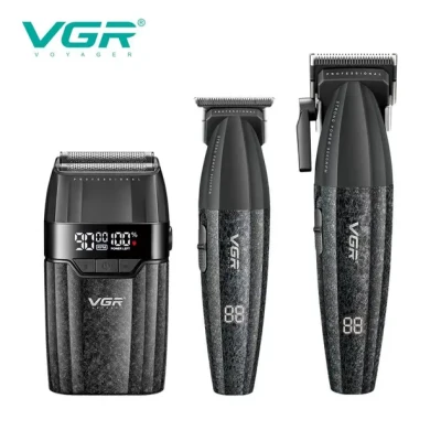 Комплект VGR 3 в 1 V-640 S3 , машинка для стриження (clipper), триммер та електробритва (шейвер)