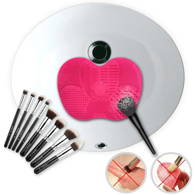 Килимок для миття косметичних пензликів Brush Spa | Силіконовий килимок для очищення пензлів