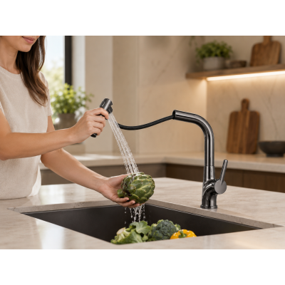 Кран/змішувач Faucet CR-8429 Багатофункціональний метал / Змішувач для миття / Кран-змішувач для кухні Графіт матовий Кран/змішувач Faucet CR-8429 Багатофункціональний метал / Змішувач для миття / Кран-змішувач для кухні Графіт матовий