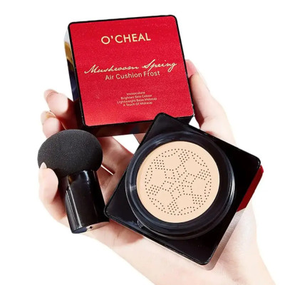 Тональний крем кушон для обличчя + спонжик Beauty Linasi Red O`CHEAL, Натуральний відтінок