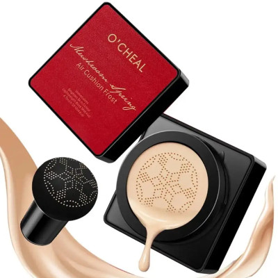 Тональний крем кушон для обличчя + спонжик Beauty Linasi Red O`CHEAL, Натуральний відтінок