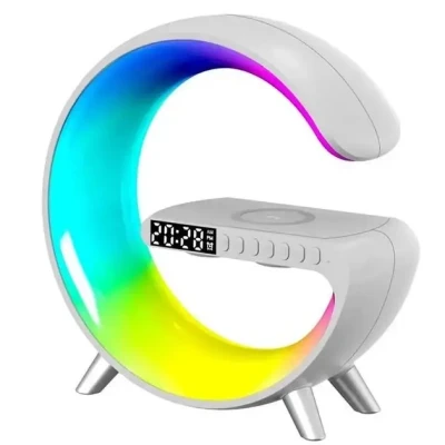Лампа G11 Smart Light 4в1 з Bluetooth колонкою будильником та бездротовою зарядкою Лампа G11 Smart Light 4в1 з Bluetooth колонкою будильником та бездротовою зарядкою