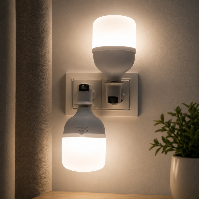 LED лампочка у патрон AY-915 / Акумуляторний ліхтар 50W / Лампа аварійного освітлення